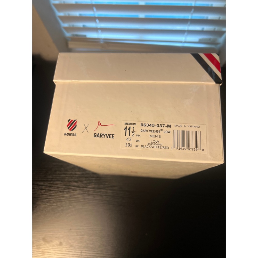 K-Swiss GaryVee 004 Low Positivity and Optimism 06345-037-M Size 11.5